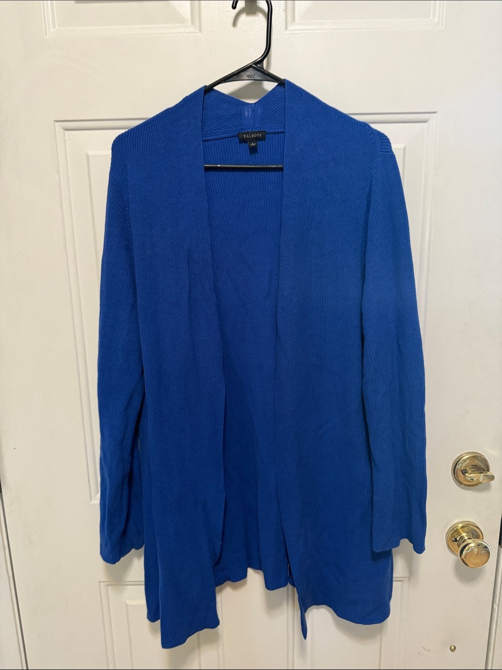 Talbots Royal Blue Open-Front Women's Cardigan